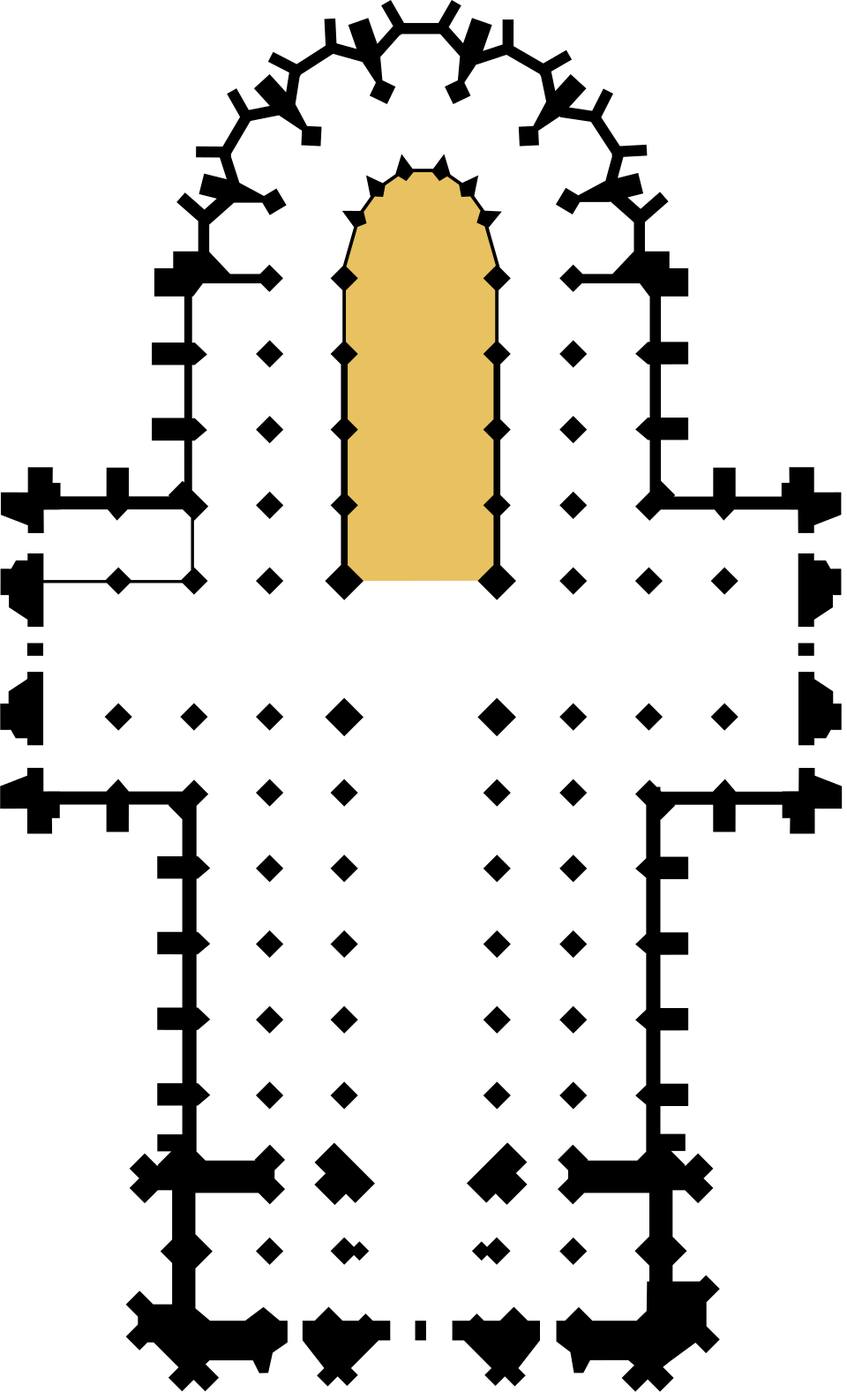 Cologne Cathedral, simplified plan