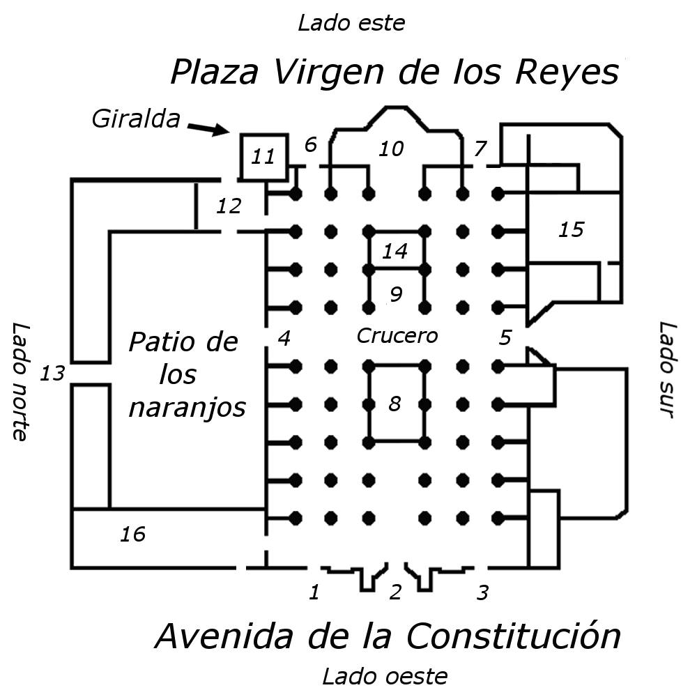 Plan of Seville Cathedral