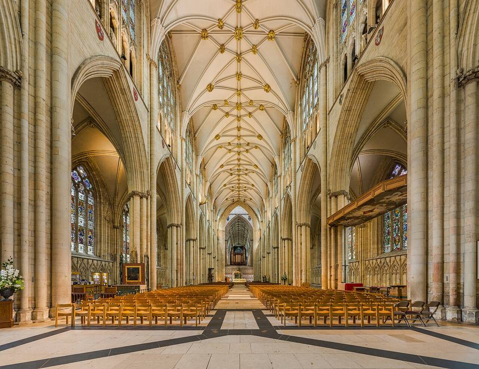 The nave of York Minster (interior)